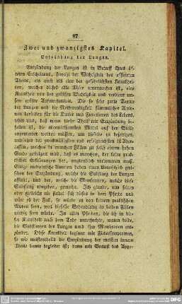 Zwei und zwanzigstes Kapitel. Entzündungen der Lungen