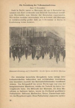 Zum 9. November 1918