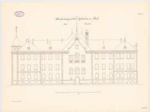 Oberlandesgericht, Kiel: Hofansicht 1:100