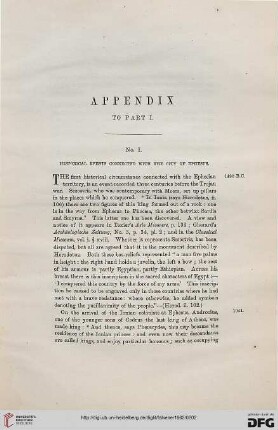 Appendix to part I