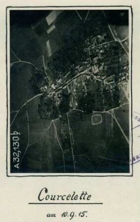Foto der Ortschaft Coucelette (Luftbild)