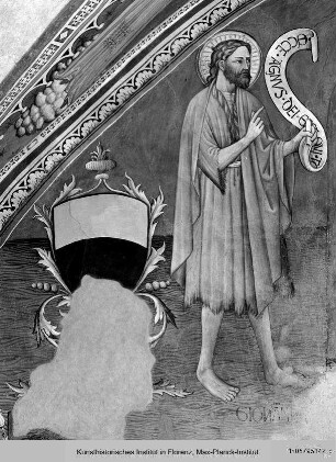 Dekoration der Ostwand und Gewölbe mit Maestà, Heiligen, thronendem Christus, Engeln und Wappen - Dekoration der Ostwand und Gewölbe mit Maestà, Heiligen, thronendem Christus, Engeln und Wappen