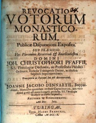 Revocatio votorum monasticorum