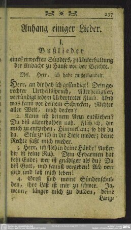 Anhang einiger Lieder