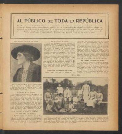 Al público de toda la República