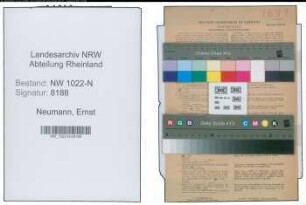 Entnazifizierung Ernst Neumann , geb. 23.01.1900 (Landwirt)