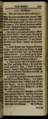 Trost-Gesänge.