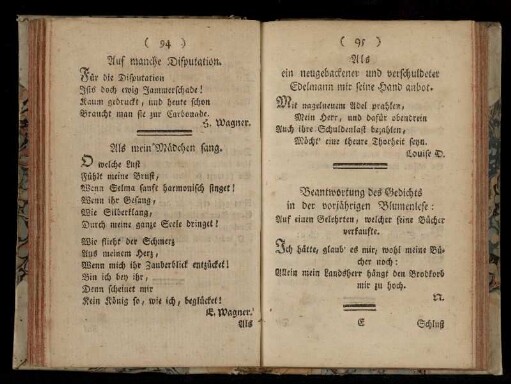 Auf manche Disputation