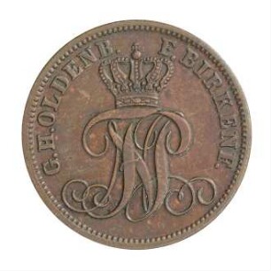 Münze, 3 Pfennig, 1858