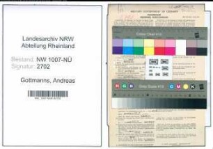Entnazifizierung Andreas Gottmanns , geb. 26.10.1896 (Kassierer)