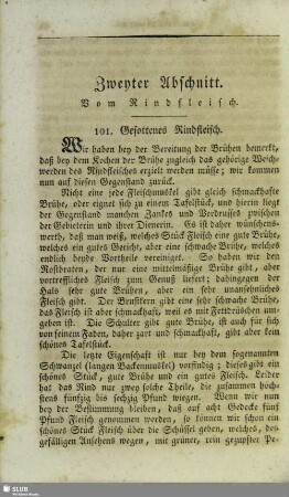 Zweyter Abschnitt. Vom Rindfleisch