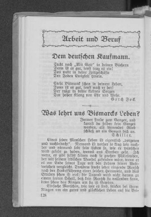 Was lehrt uns Bismarcks Leben?
