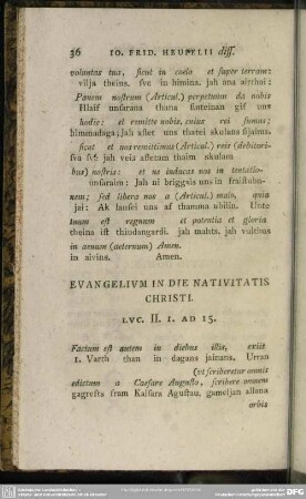 Evangelium In Die Nativitatis Christi. Luc. II. 1. Ad 15.