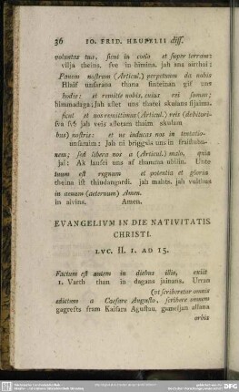 Evangelium In Die Nativitatis Christi. Luc. II. 1. Ad 15.