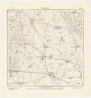 Messtischkarte Stettin Zum Projekt gehörend: Hermann Jansen: Messtischkarte, Teilblatt 1148 (Kreckow), 1:25000