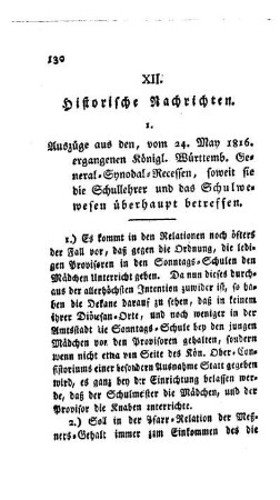 Historische Nachrichten