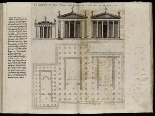 La Forma Di Tre Tempii Appresso Il Theatro Di Marcello.
