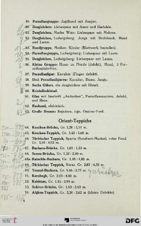 Orient-Teppiche (Nr. 64-87)