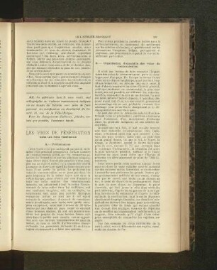 Les Voies De Pénétration.