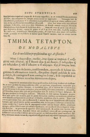 Tmēma Tetarton. De Modalibus.