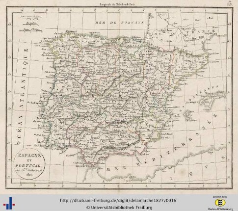 Espagne et Portugal. 1826.