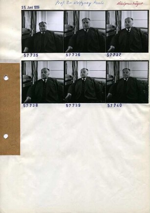 Portraitserie Wolfgang Pauli