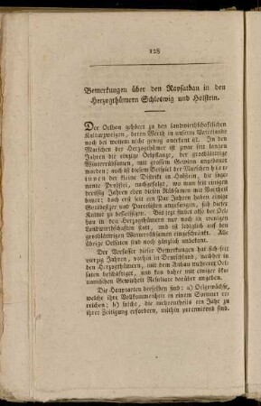 Bemerkungen übere den Rapsatbau in den Herzogthümern Schleswig und Holstein