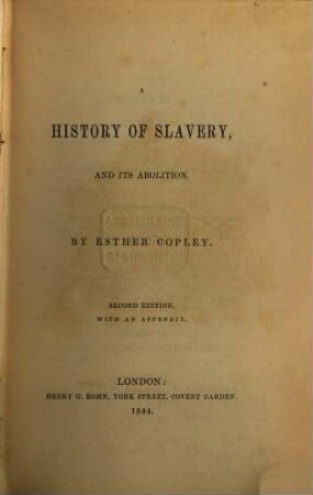 A history of slavery and its abolition