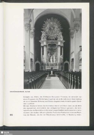 Dreikönigskirche. Altar