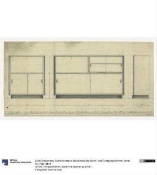 Schreibschrank (Möbelentwürfe, Misch- u. Übergangsformen)