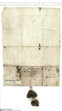 Johann Kristen (Kristann), Kleriker der Würzburger Diözese, Notar kaiserlicher Autorität, Schreiber der Fuldaer Kurie, fertigt ein Notariatsinstru...