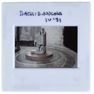 Bari, S. Nicola,unbekannt, Thron des Elias, Bari S. Nicola : Eliasthron