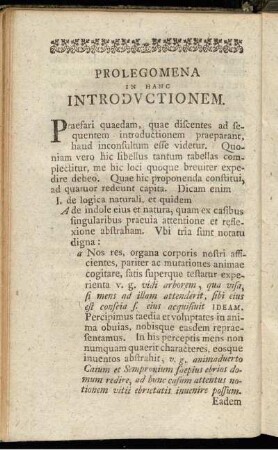 Prolegomena in hanc introductionem.