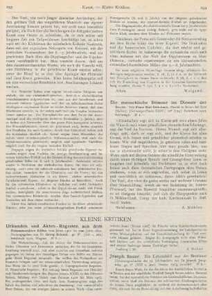 293-298 Kleine Kritiken
