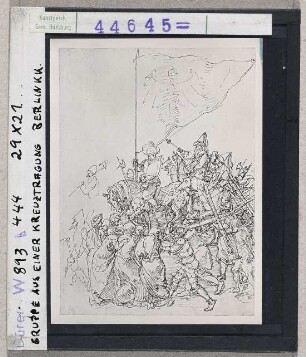 Albrecht Dürer: Gruppe aus einer Kreuztragung. Berlin, Kupferstichkabinett