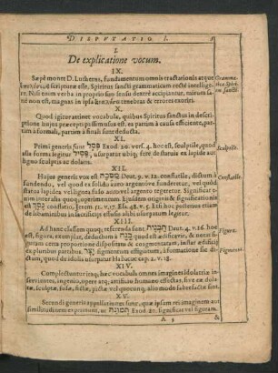 I. De explicatione vocum.
