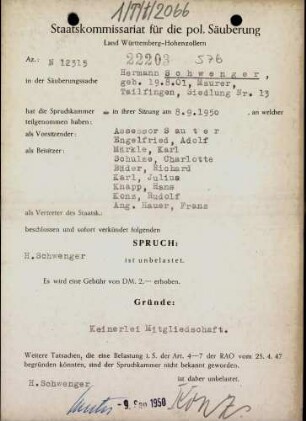 Schwenger, Hermann