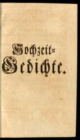 Hochzeit-Gedichte.