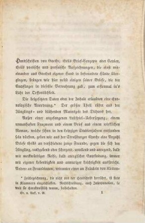 Briefe und Aufsätze von Goethe aus den Jahren 1766 bis 1786