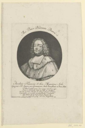 Bildnis des Erzbischof Anselmus Francisus von Mainz