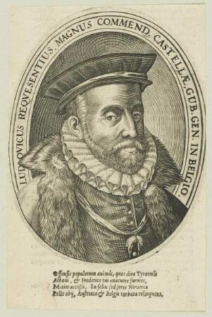 Bildnis des Ludovicus Reqvesentius, Magnus Commend. Castellae, Gub. Gen. in Belgio