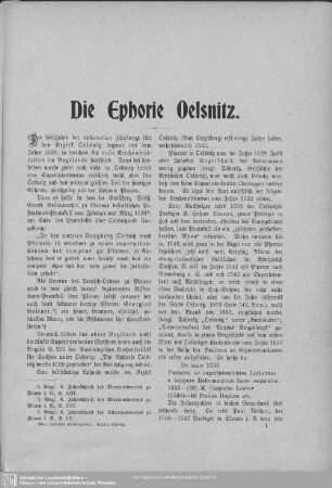 Die Ephorie Oelsnitz
