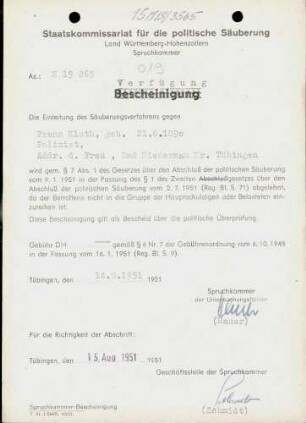 Kloth, Franz