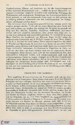 Erhalten und Sammeln