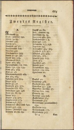 Zweytes Register.
