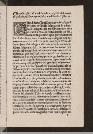 Tractato della Humilita