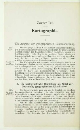 Zweiter Teil. Kartographie