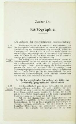 Zweiter Teil. Kartographie