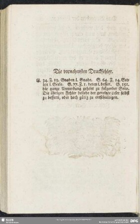 Die vornehmsten Druckfehler