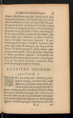 Chapitre Second.